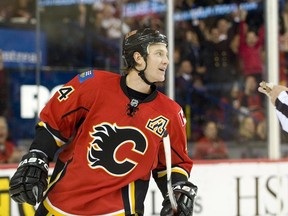 The Calgary Flames traded minute-munching defenceman Jay Bouwmeester to the St. Louis Blues on Monday.