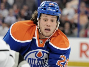 Edmonton Oilers forward Ryan Jones, who was a healthy scratch for Wednesday night's game against the Phoenix Coyotes. File photo by Shaughn Butts, Edmonton Journal