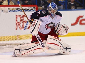 Columbus Blue Jackets goalie Sergei Bobrovsky, who will get Vezina and Hart Trophy consideration when the NHL hands out awards hardware in June. Former Columbus GM Scott Howson, who was fired earlier this year and is now the Edmonton Oilers vice-president of hockey operations, dealt for Bobrovsky last summer. Getty Images photo