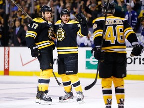 The big, bad Bruins are off to round two - but they came within a single goal of falling to a much smaller Toronto team. (Photo: Jared Wickerham/Getty Images)
