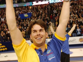 SHAUGHN BUTTS/EDMONTON JOURNAL, FILE


Alberta's Dave Nedohin celebrates after making a tapback to win the 2005 Tim Hortons Brier Canadian men's curling championship at Rexall Place.