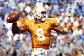 Quarterback Jonathan Crompton, shown here with the Tennessee Volunteers, has joined the CFL Edmonton Eskimos. Getty Images photo