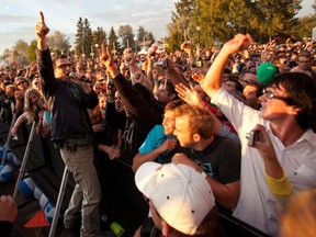 Weezer's Rivers Cuomo performs at Sonic Boom in 2010. Photo by Ryan Jackson/Edmonton Journal.