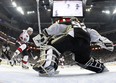 Tomas Vokoun makes a stop against the Ottawa Senators in the first game of Pittsburgh's second-round playoff series. (Photo: Justin K. Aller/Getty Images)