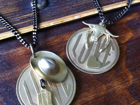 These Cinder and Sage necklaces are being sold by Calgary jewelry maker Lindsay Saunders, with 100 per cent of proceeds going to flood relief.