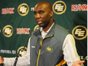 Edmonton Eskimos head coach Kavis Reed. Photo by Bruce Edwards, Edmonton Journal