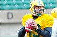 Quarterback Mike Reilly at training camp at Commonwealth Stadium in Edmonton on June 2, 2013.
Photograph by: Bruce Edwards, Edmonton Journal