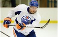 David Musil in action at Thursday's session of Oilers development camp. (Photo: Larry Wong, EDMONTON JOURNAL)