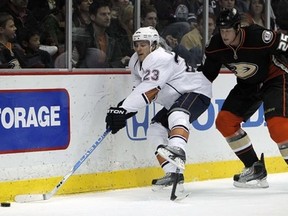 While he could show surprising strength and persistence on the puck, the 5'10, 180-pounder could be physically outmatched by NHL behemoths like Andy Sutton.