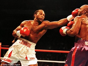 Lennox Lewis (left), who destroyed every heavyweight put in his path, was the undisputed champion of the 1990s.