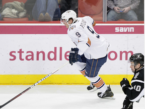 Tyler Pitlick brings a nice combination of size, speed, and energy, but has produced precious little offence as a pro. (Photo: Steven Christy/OKC Barons)