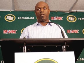 Edmonton Eskimos general manager Ed Hervey talks to the media about his dissatisfaction with the play of his team this season during a new conference at Commonwealth Stadium on September 3, 2013 in Edmonton.
Photograph by: Greg Southam, Edmonton Journal