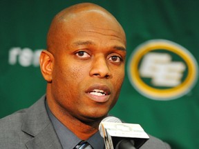 Ed Hervey talks during a news conference after being named new general manager of the Edmonton Eskimos at Commonwealth Stadium on Dec. 10.
Photograph by: Bruce Edwards , Edmonton Journal
