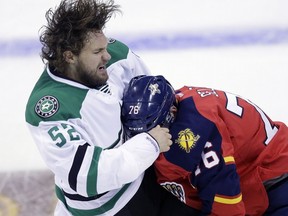 Luke Gazdic in action with the Dallas Stars. (Photo: Eric Gay/AP)