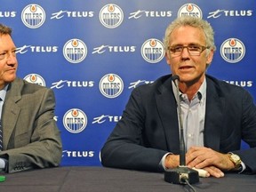 A lot has changed in Oil Country since Steve Tambellini (L) was replaced by Craig MacTavish five months ago.