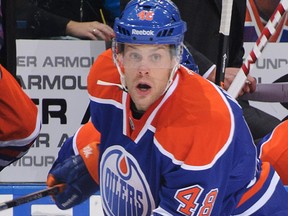 Forward Ryan Hamilton was waived by the Edmonton Oilers on Sunday, Sept. 29, 2013.