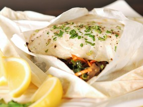 Fish Florentine En Papillote