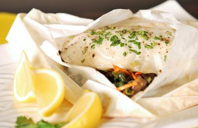 Fish Florentine En Papillote