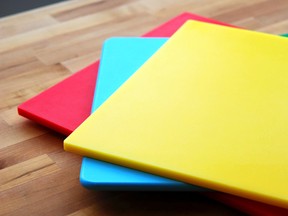 Colourful cutting boards