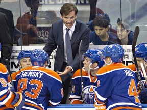 Edmonton Oilers head coach Dallas Eakins. THE CANADIAN PRESS/Jason Franson