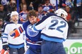 Luke Gazdic #20 of the Edmonton Oilers fights Chris Thorburn #22 of the Winnipeg Jets during an NHL game at Rexall Place on October 1, 2013 in Edmonton, Alberta, Canada.
(Source: Derek Leung/Getty Images North America)