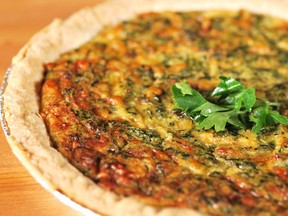 Crab and Spinach Quiche