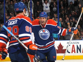 Scoring, and winning, can be fun. Just ask Ryan Smyth. (Photo by Andy Devlin/NHLI via Getty Images)
