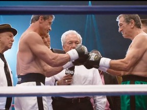 Hollywood legends Sylvester Stallone, left, and Robert De Niro are starring in Grudge Match, a boxing comedy that is opening Christmas Day.