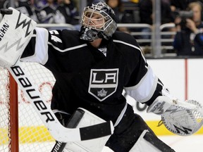 Los Angeles Kings goalie Ben Scrivens.