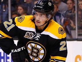 Boston Bruins forward Loui Eriksson at TD Garden on Nov. 5, 2013.