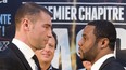 Lucian Bute, left, and Jean Pascal will meet in Montreal on Saturday in the first big fight of 2014.