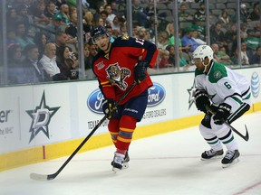 Steve Pinizzotto with the Florida Panthers during the 2013-14 NHL preseason. (Photo: Ronald Martinez/Getty Images)