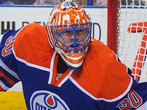 Edmonton Oilers goalie Ben Scrivens.