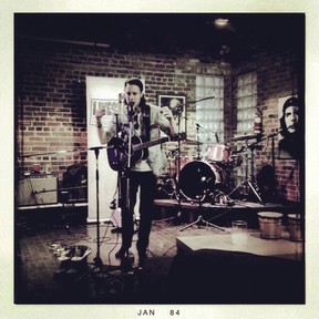 Joe Nolan performs at Naked Cyber Cafe as part of Alberta Music's Livestock series on YouTube.