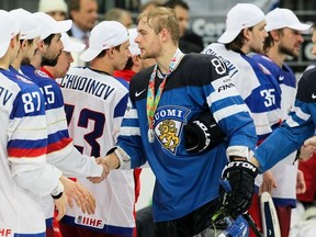 Iiro Pakarinen won a silver medal with Finland at the World Senior Hockey Championships this past spring.