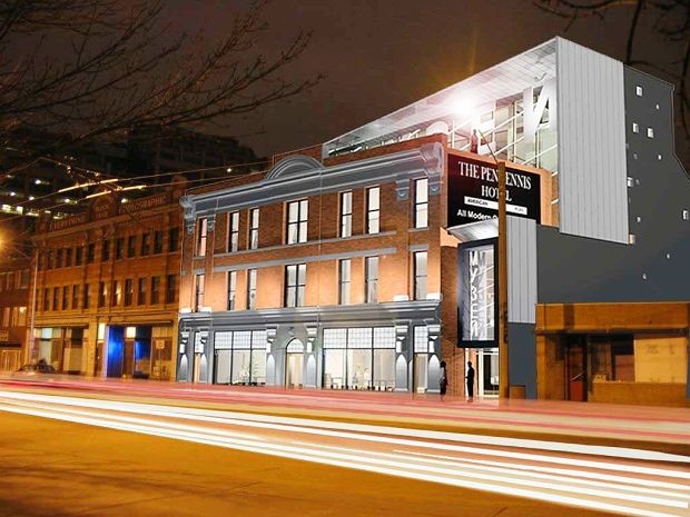 The historic Lodge Hotel and Brighton Block on Jasper Avenue between 97th Street and 96th Street will be turned into the Ukrainian Canadian Archives and Museums of Alberta in a $20-million redevelopment.