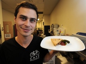 Chef Eric  Amyotte of Cafe Bicyclette will prepare finger foods for the upcoming food and wine festival at La Cite Francophone.