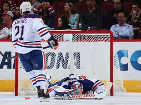 Face plant! It's been a rough start to the season for the Edmonton Oilers and especially their goaltenders.