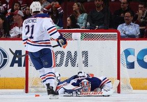 Face plant! It's been a rough start to the season for the Edmonton Oilers and especially their goaltenders.