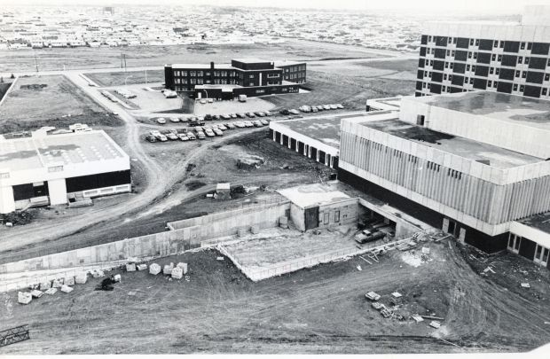 The Misericordia Hospital, seen here under construction, is one of 17 Alberta hospitals built in the 1960s. The vast majority of the province’s hospitals are at least 30 years old.