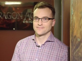 Aaryn Flynn, studio general manager of BioWare, poses for a photo at their main studio in Edmonton on Dec. 11, 2014. Edmonton-based BioWare recently won the Game of the Year award for Dragon Age: Inquisition at the 2014 Game Awards in Las Vegas.