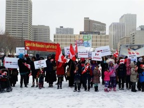 The Ahamdiyya Muslim Community held a solidarity rally on Nov. 8 at Churchill Square to show support for Canadian troops.