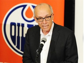 Alberta Health Minister Stephen Mandel, seen here at the grand opening of the Edmonton Oilers Ambulatory Clinic at the Stollery Children’s hospital on Friday, Oct. 10, 2014, says it would be ‘irresponsible’ to build a new Misericordia Hospital without considering other options.