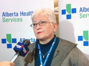 Alberta Health Services CEO Vickie Kaminski explains the next steps in negotiating a deal with Australia-based company Sonic Healthcare Limited.