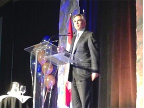 Alberta Premier Jim Prentice speaks at the Sheraton Red Deer Hotel on Wednesday, Nov. 13, 2014.