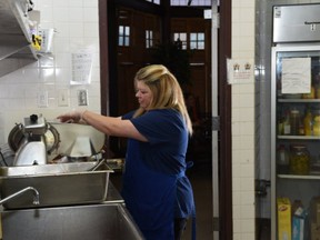 Angie Bartholet is the kitchen manager and one of the cooks at WEAC.