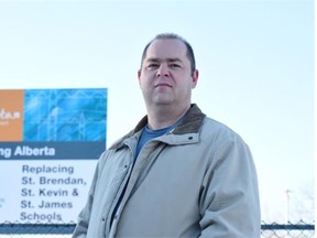 Brent McCabe is concerned a new Catholic school, expected to open in September 2016 to replace three aging schools, will be too small to accommodate all the students and programming. He is outside St. Brendan Catholic School, one of the schools slated to be replace.