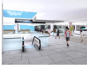 This is an artist's rendering of the exterior of Londonderry Mall after completion of a $130-million renovation project announced Sept. 18, 2014.