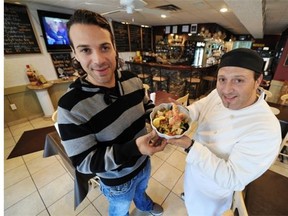 Cafe Amore co-owners and brothers Nick, left, and Cristo Crudo are opening another restaurant in Edmonton, the Black Pearl Seafood Bar, on downtown’s 104th Street.