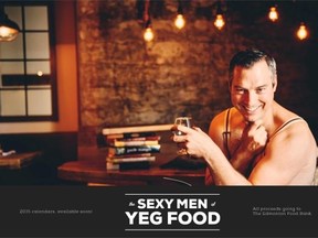 Chef Blair Lebsack of RGE RD restaurant is one of the participants in the 2015 Sexy Men of YEG Food calendar, a fundraiser for Edmonton’s Food Bank.